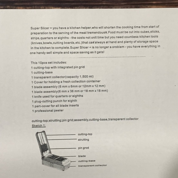 Multipurpose Vegetable and Fruit Chopper Cutter Grater Slicer - Picture 13 of 14